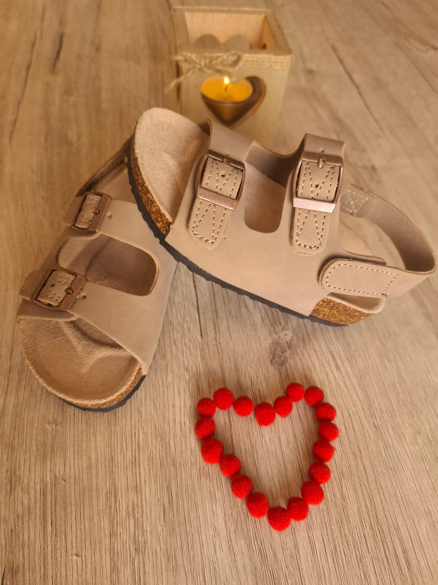 Sandalia camel
