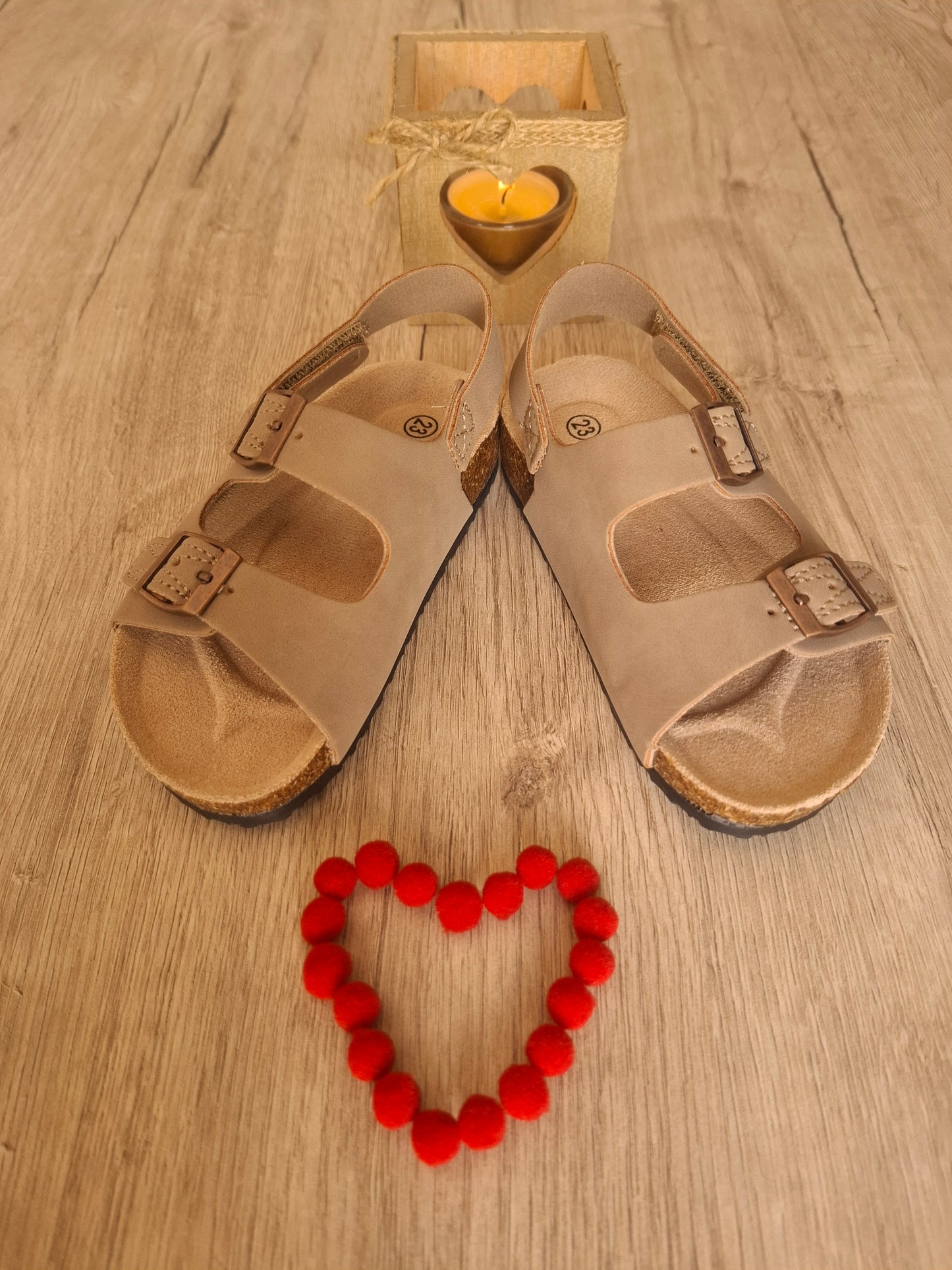 Sandalia camel