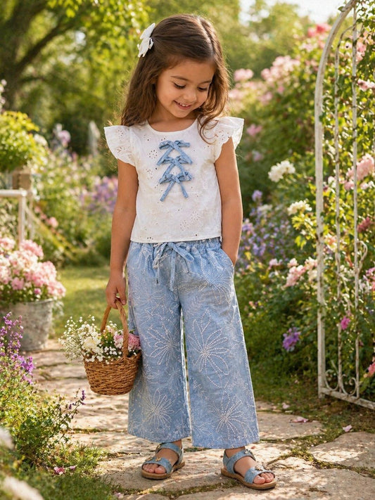 Conjunto lazos azul