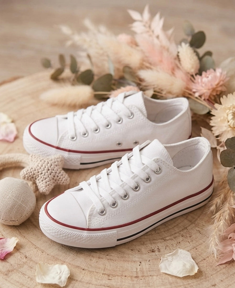 Zapatilla lona blanca